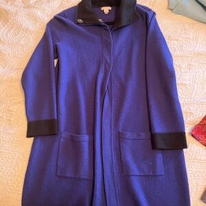 Chico's Purple and Black Coat